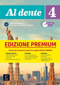 Al dente 4 : italien - B2 - livre de l'élève + cahier premium