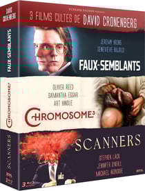 3 films cultes de David Cronenberg : Scanners + Chromosome 3 + Faux semblants