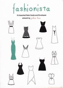 Fashionista notecards - artwork by julia kuo
