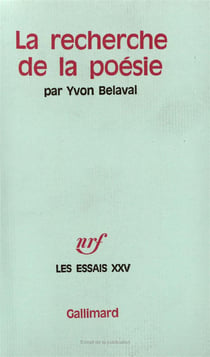 La recherche de la poesie