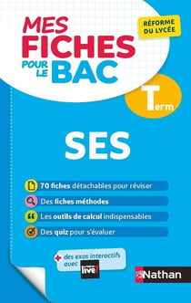 Mes fiches pour le bac Tome 13 : sciences économiques et sociales - terminale (édition 2020)