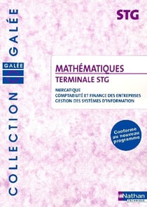 Mathématiques - terminale stg - spécialité mcg - pochette de l'élève (édition 2006)
