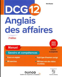 DCG 12 : anglais des affaires - manuel (2e édition)