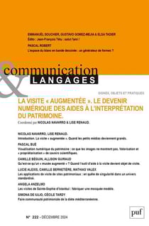 Revue communication et langages n.222 : Décembre 2024