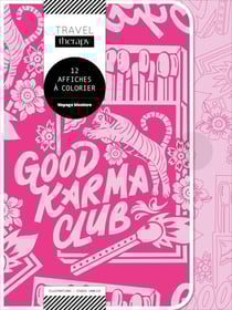 Travel therapy : Voyage bicolore : 12 affiches à colorier