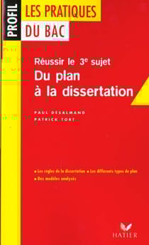 Profil pratique du bac : du plan a la dissertation