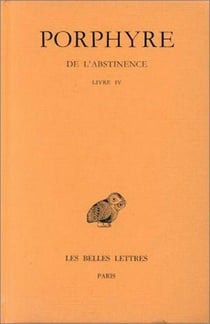 De l'abstinence Tome 3 - livre 4, index