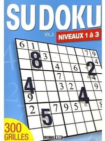 Sudoku t.3 - niveaux 1 à 3