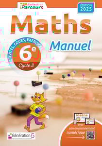 Manuel iParcours maths 6e (édition 2025)