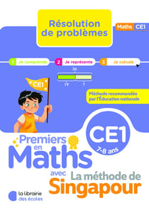 Premiers en maths - Méthode de Singapour - Résolution de problèmes CE1 (2026)