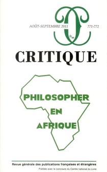 Revue Critique n.771 : philosopher en Afrique
