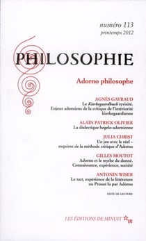 Revue Philosophie n.113