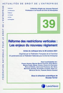 reforme des restrictions verticales les enjeux du nouveaux reglement