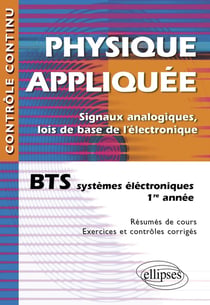 Contrôle continu : physique appliquée - BTS électronique 1ère année