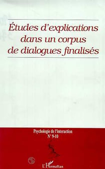 Études d'explications dans un corpus de dialogues finalisés