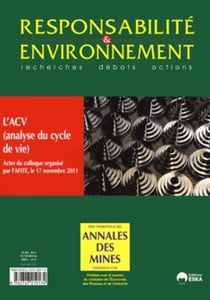 REVUE RESPONSABILITE & ENVIRONNEMENT : RE N 66 - AVRIL 2012 - L'ACV (ANALYSE DU CYCLE DE VIE)