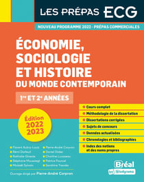 Économie, sociologie et histoire du monde contemporain : 1re et 2e années