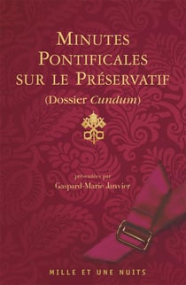 Minutes pontificales sur le préservatif  (dossier cundum)
