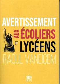 Avertissement aux écoliers et lycéens
