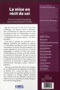 La mise en récit de soi - place de la recherche biographique dans les sciences humaines et sociales