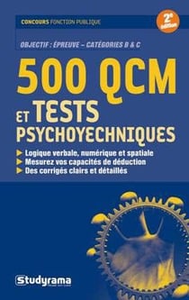 500 qcm et tests psychologiques