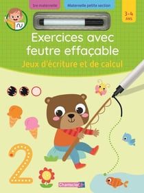 Exercices avec feutre effaçable : Jeux d'écriture et de calcul