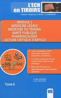 Module 1 - médecine légale, médecine du travail, santé publique, pharmacologie, lecture critique d'article