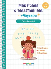 Mes fiches d'entraînement effaçables : calcul mental