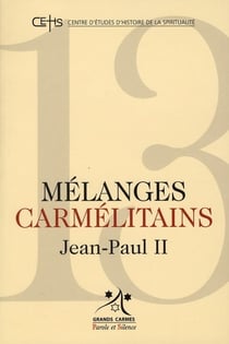 Mélanges carmélitains Tome 13