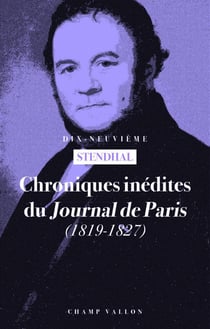 Chroniques inédites du journal de Paris (1819-1827)