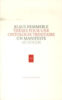 Pour une ontologie trinitaire
