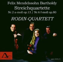 Streichquartette Nr.2 a-moll op.13 / Nr.6 f-moll op.80