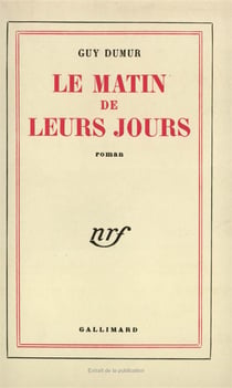 Le matin de leurs jours