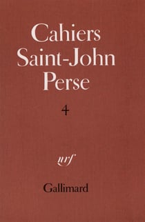 Cahiers Saint John Perse t.4