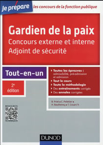 Gardien de la paix - adjoint de sécurité  concours externe et interne (2e édition)