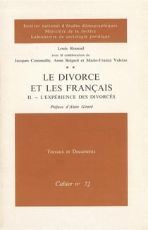 Le divorce et les Français : L'expérience des divorcés