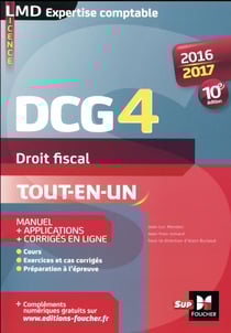 Dcg 4 - droit fiscal - manuel et applications - millésime 2015-2016 (10e édition)