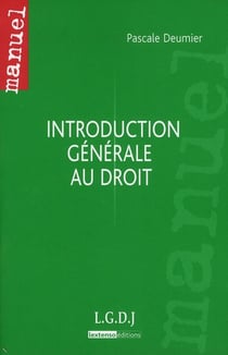Introduction générale au droit