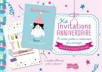 Kit invitations anniversaire