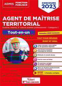 Concours agent de maîtrise territorial : catégorie C - tout-en-un - annales 2021 incluses - externe