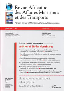 Revue africaine des affaires maritimes et des transports n.5 - articles et études doctrinales