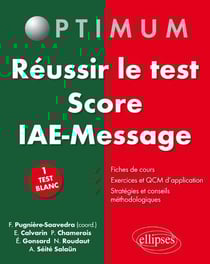 Réussir le test score IAE-Message