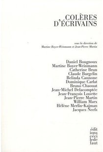 Colères d'écrivains