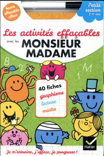 Les activités effaçables avec les monsieur madame - petite section - 3/4 ans