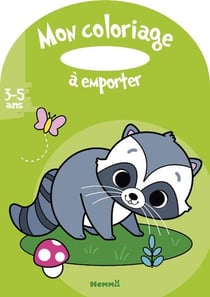 Mon coloriage a emporter (3-5 ans) (raton-laveur)