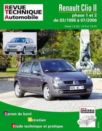 Rta 118.2 renault clio 2 phase 1 et 2 diesel