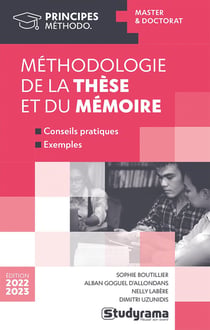 Méhodologie de la thèse et du mémoire : master et doctorat