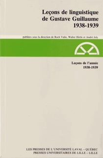 Leçons linguistique de Gustave Guillaume t.12