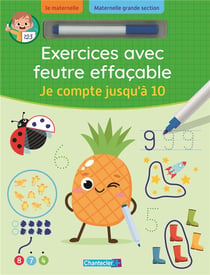 Exercices avec feutre effaçable : je compte jusqu'à 10