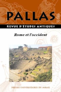 Revue Pallas : Rome et l'occident iie s av jc iie s ap jc